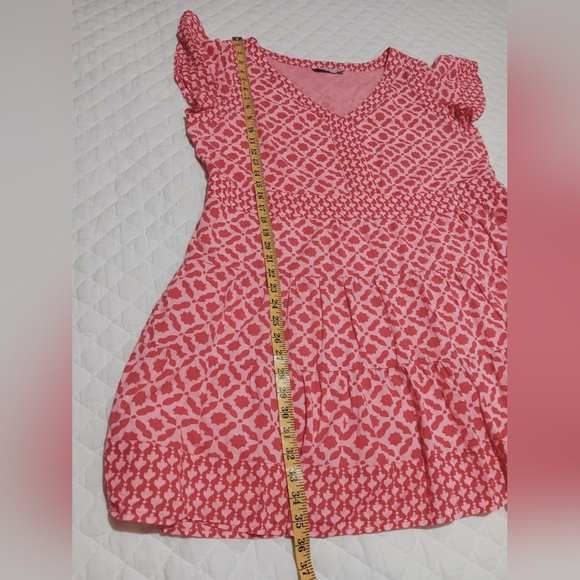 VINEYARD VINES Women's Mixed Tiered Print Dress Size XL - Picture 10 of 12